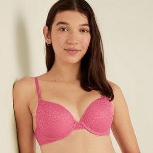EUC VS PINK LACE PUSH UP BRA